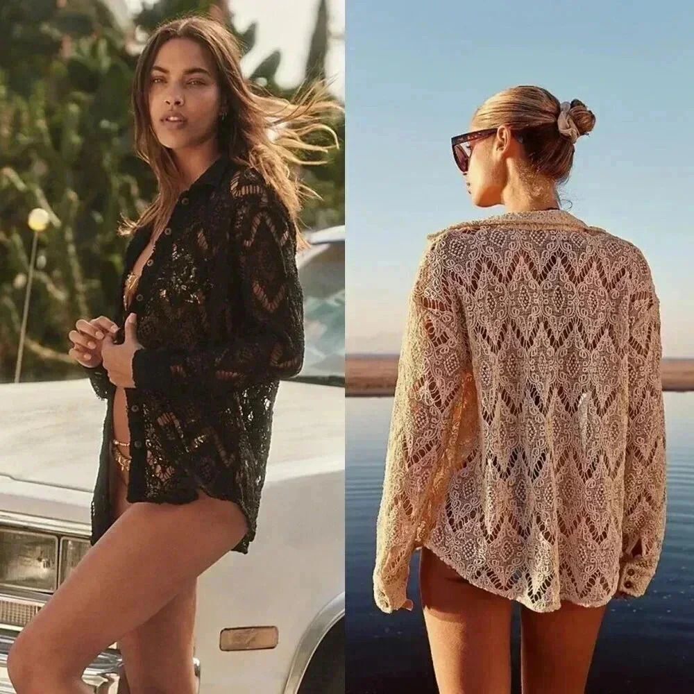 Free People Until Sundown Shirt in Black Size XS NWOT $98